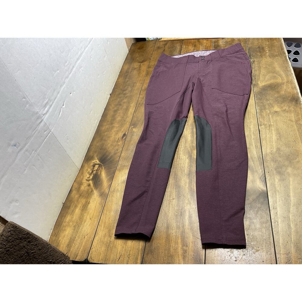 Kerrits Breeches Pants Leggings Equestrian Riding Knee Patch Purple Women’s L
